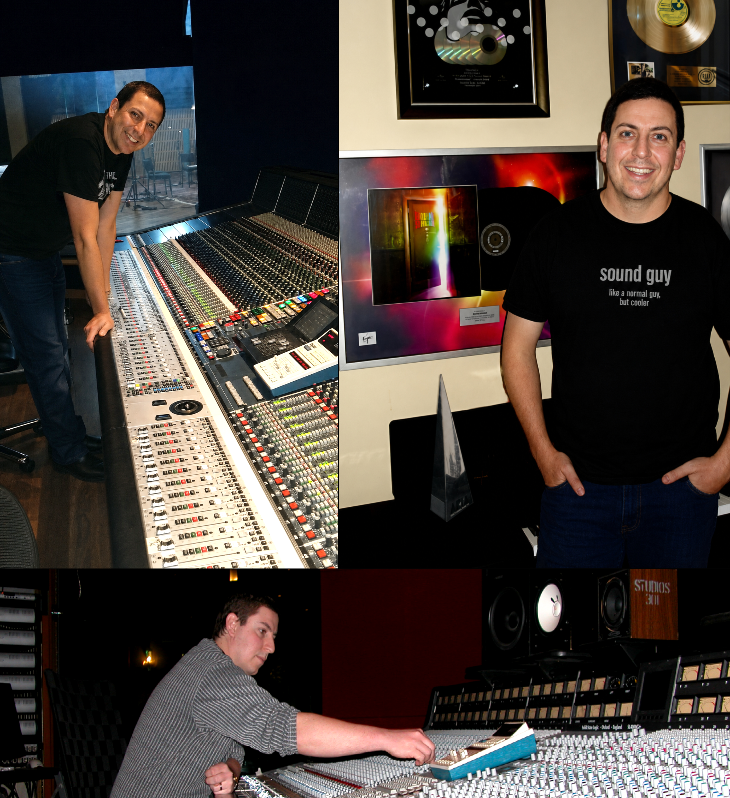 Anton Hagop at the mixing console in the studio