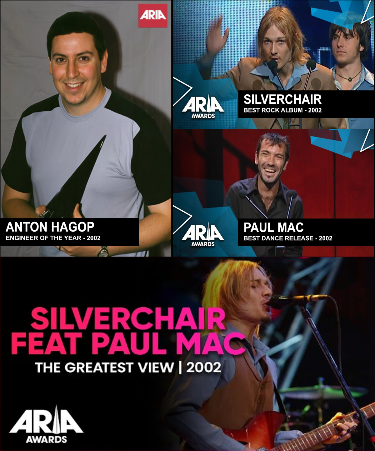 2002 ARIA Awards collage